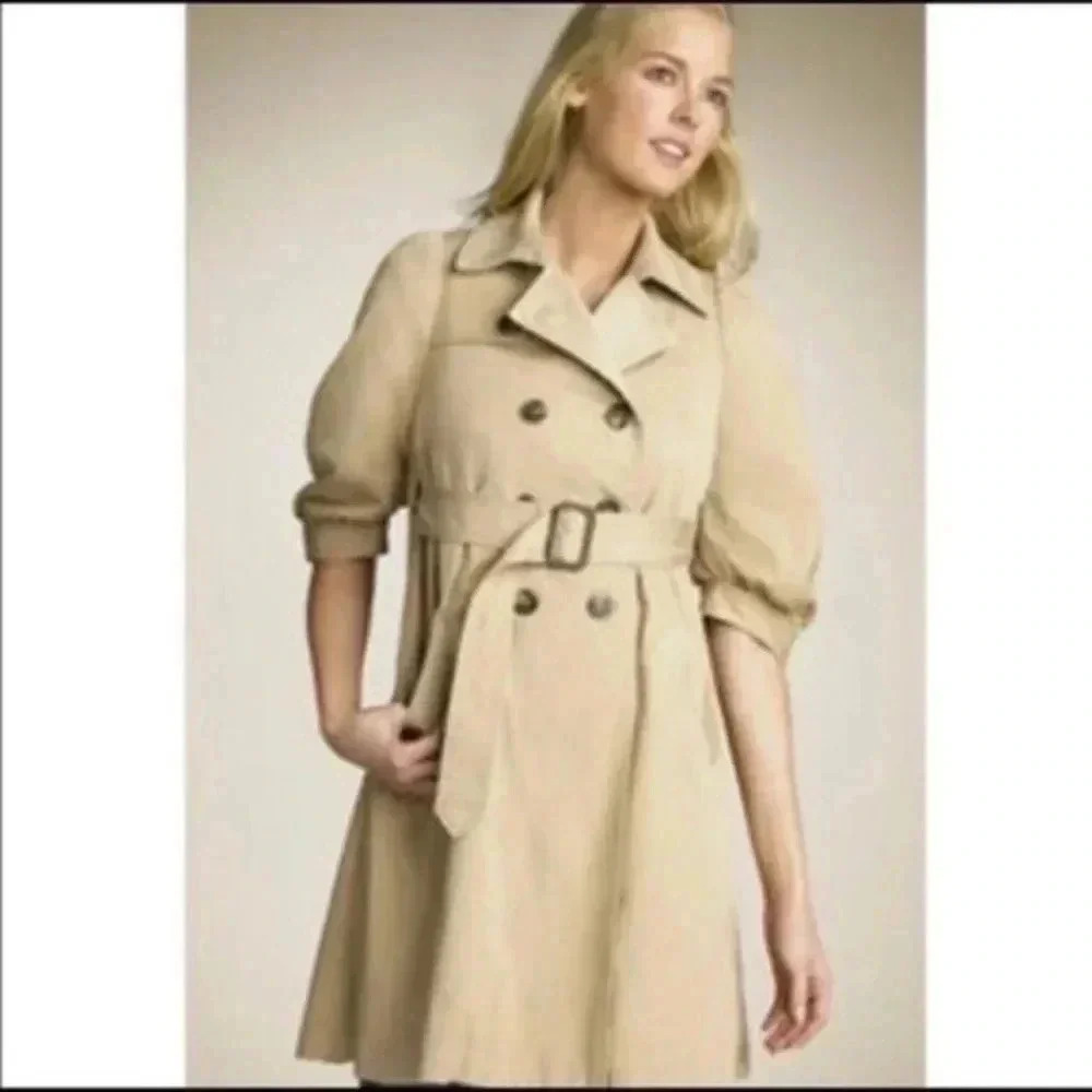 BCBG MAXAZRIA Alexandra trench coat Size small